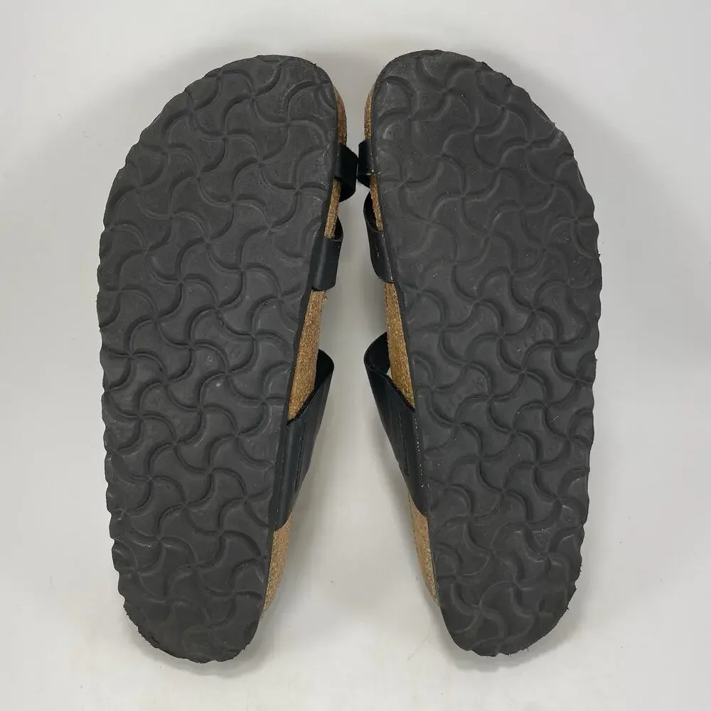 Birkenstock Mayari Sandals Womens Size 37 US 6-6.5 Black Birkoflor Toe Loop - Picture 7 of 9